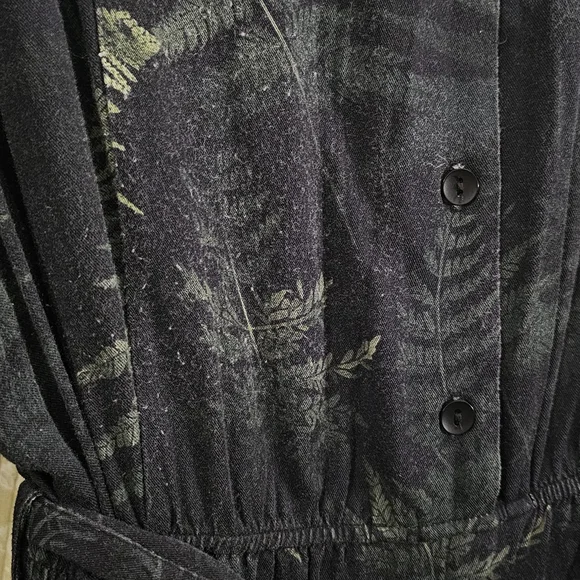 Disturbia Black and Green Leaf Print Dress - Picture 3 of 6